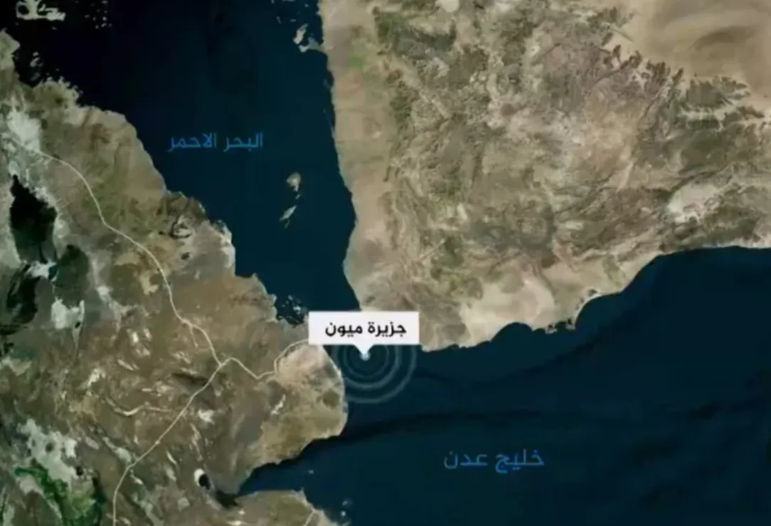 جزيرة ميون اليمنية المطلة على باب المندب