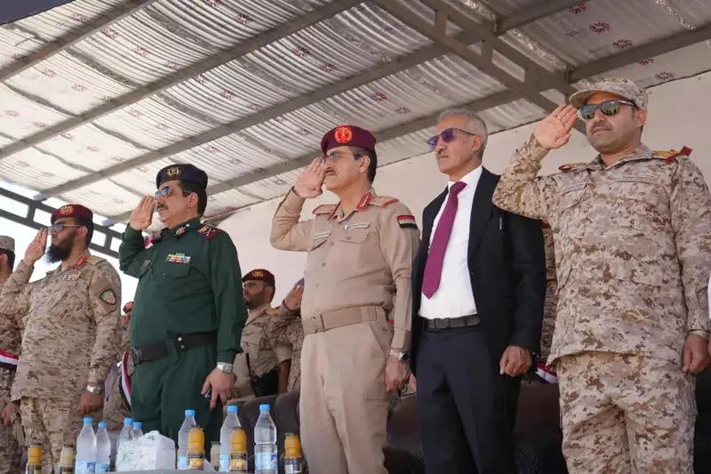 من زيارة وزيري الدفاع والداخلية لمنفذ الوديعة مع السعودية - حضرموت 