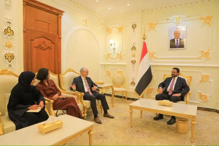 "العرادة" يستقبل السفير الألماني في مأرب ويدعو إلى مضاعفة الدعم الدولي لليمن 