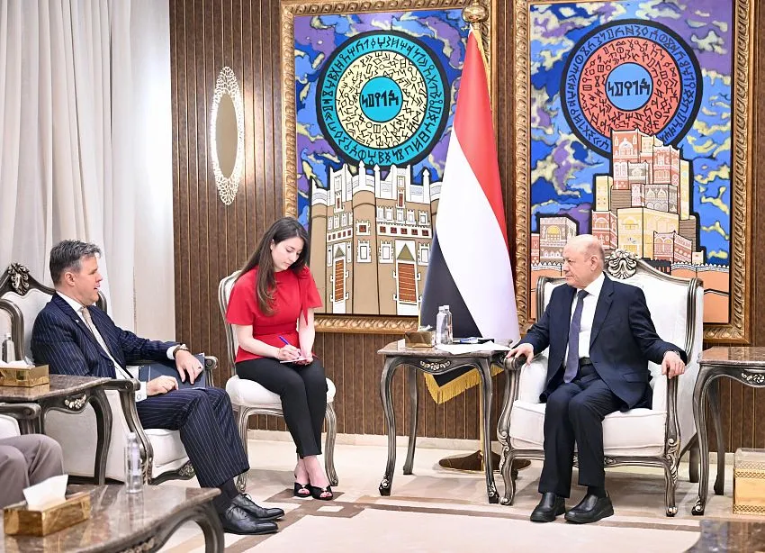العليمي: استهداف ميناء المخا حرب حوثية ممنهجة لـ "خنق اليمنيين"